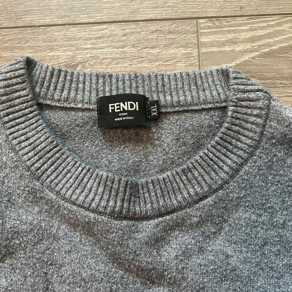 FENDI Shearling Logo Sweater - Picture 5 of 8